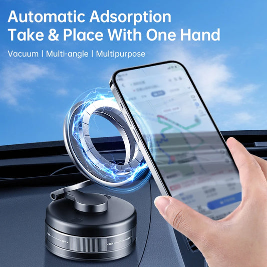 MagnetiGrip DriveLock A360™ – Zinc Alloy Suction Phone Mount for Car, Gym & Kitchen